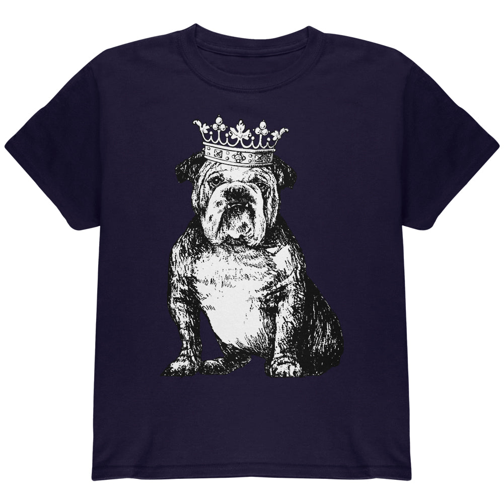 British Bulldog Crown Youth T Shirt Youth T-Shirts Old Glory YLG Navy 