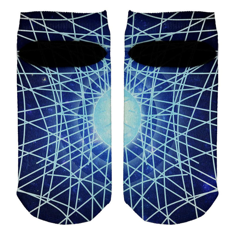 Gravity of a Black Hole Singularity All Over Adult Ankle Socks Men's Socks Old Glory   