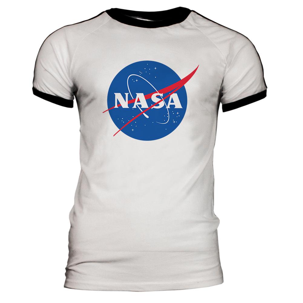 NASA Logo Mens Soccer Jersey T Shirt Men's T-Shirts NASA 2XL White 