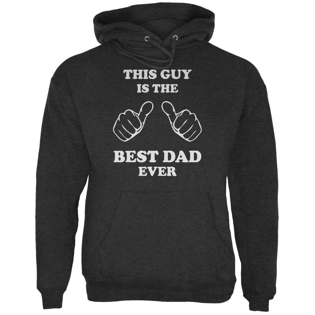 Father's Day This Guy Best Dad Ever Mens Hoodie Men's Hoodies Old Glory 2XL Grey 