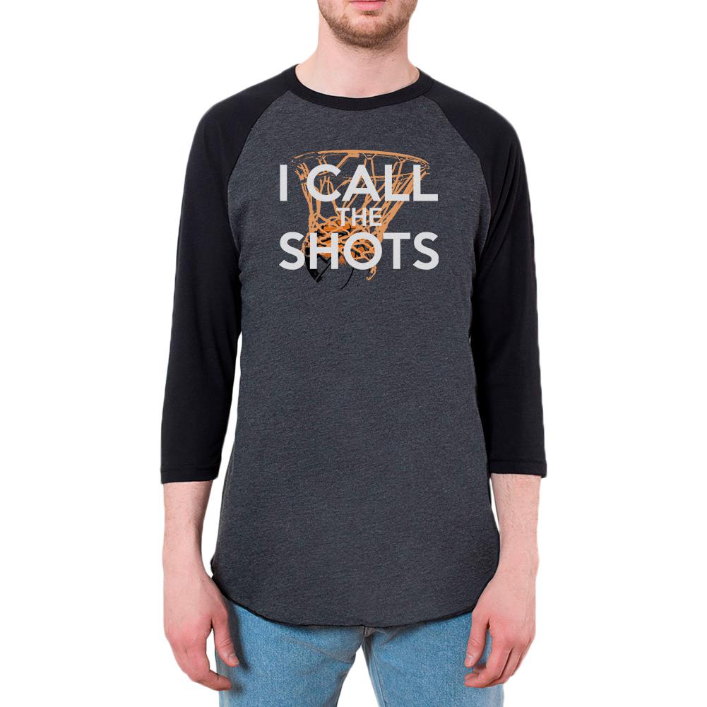 I Call the Shots Mens Raglan T Shirt Men's T-Shirts Old Glory 2XL Black 