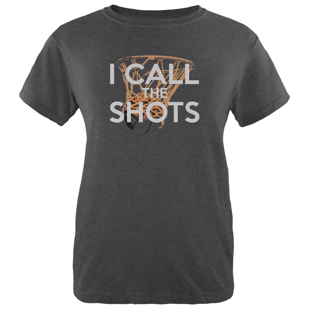 I Call the Shots Womens Soft Heather T Shirt Women's T-Shirts Old Glory 2XL Black 