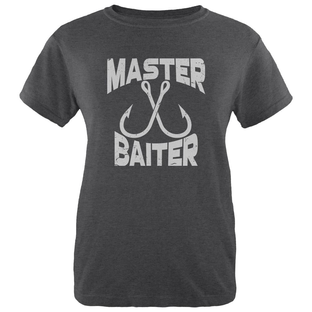 Master Baiter Womens Soft Heather T Shirt Women's T-Shirts Old Glory 2XL Black 