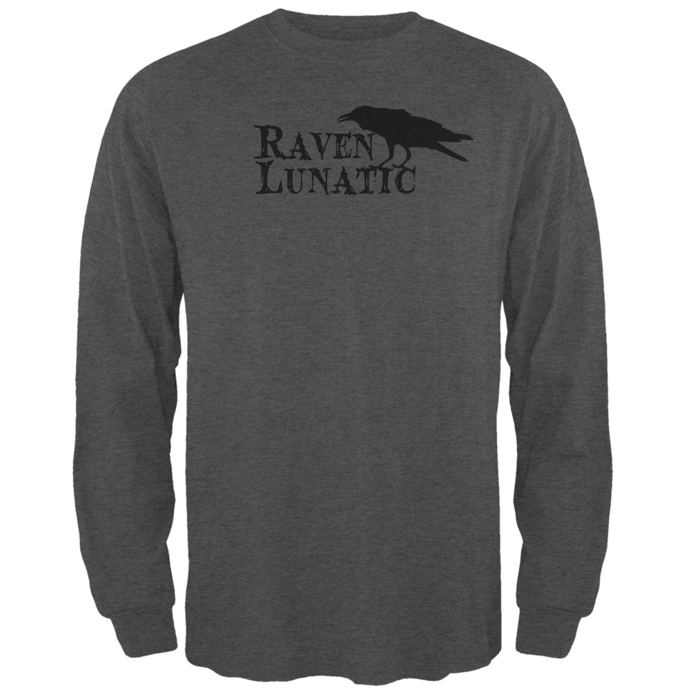 Halloween Raven Lunatic Mens Long Sleeve T Shirt Men's Long Sleeves Old Glory 2XL Black 