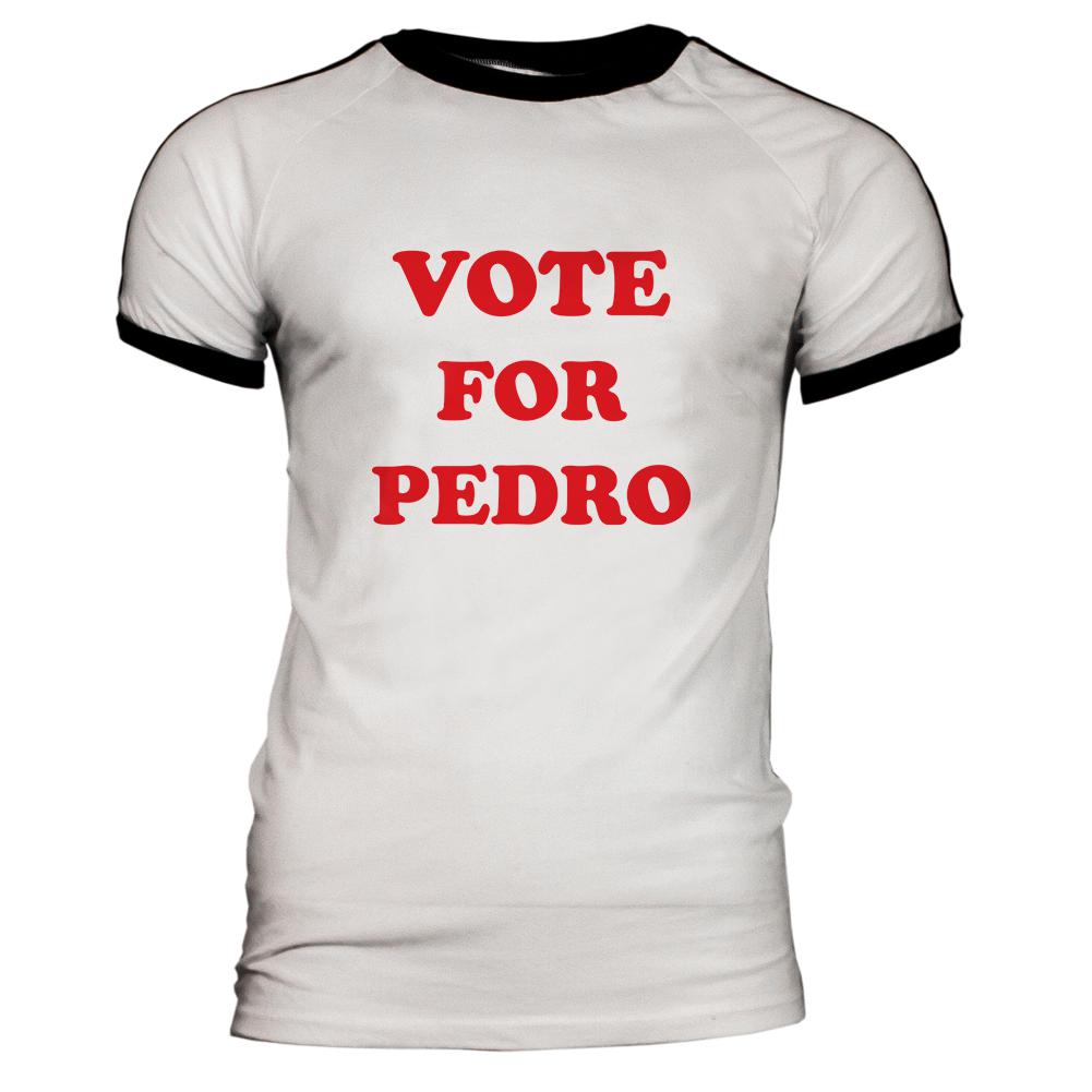 Vote For Pedro Mens Soccer Jersey T Shirt Men's T-Shirts Old Glory 2XL White 