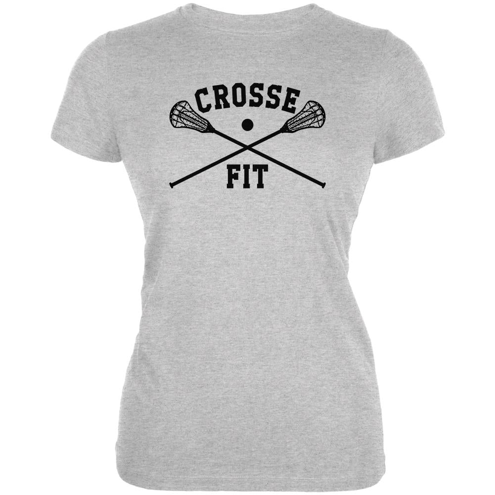 Lacrosse Crosse Fit Juniors Soft T Shirt Juniors T-Shirts Old Glory 2XL Grey 