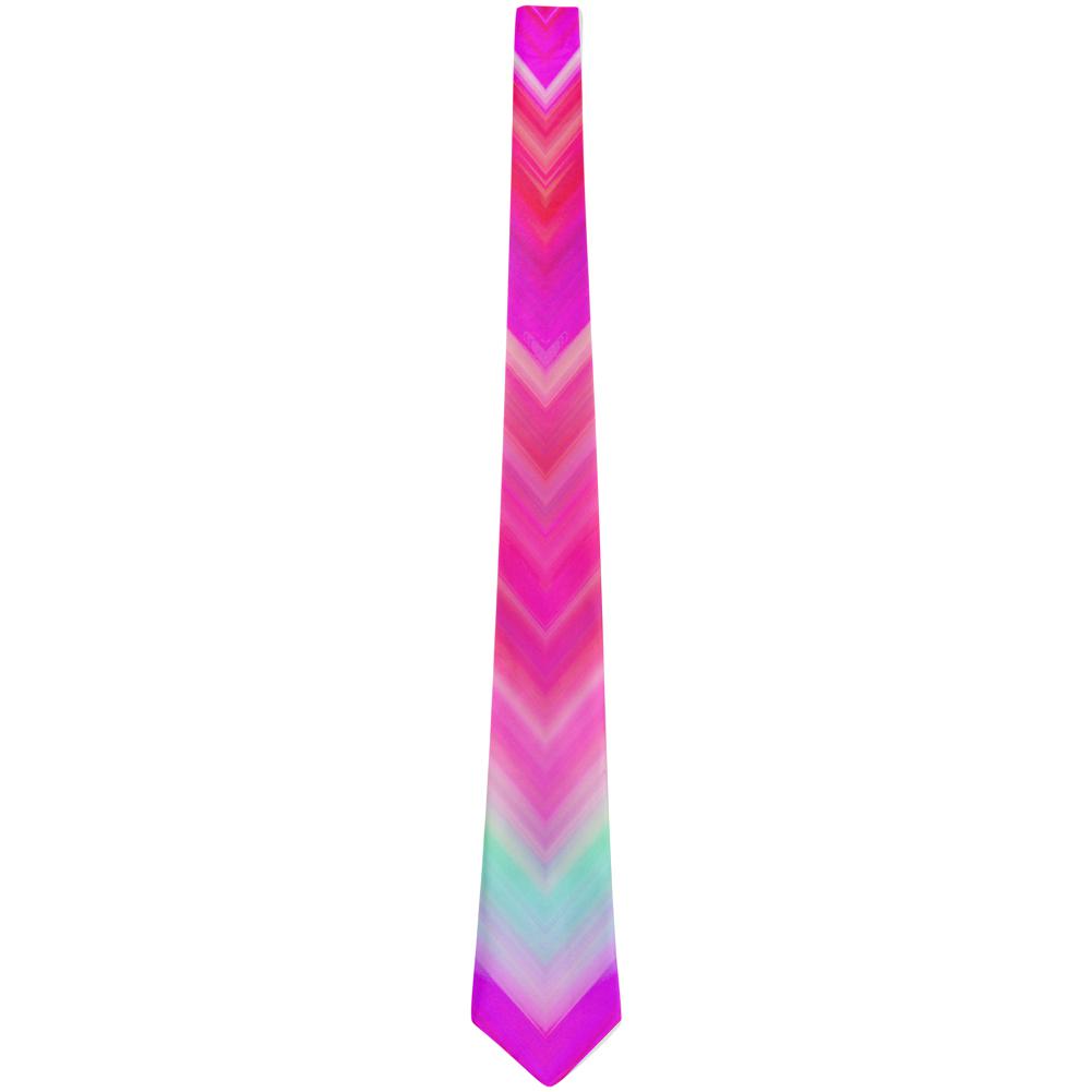 Mirrored Light Beams Pastel Rainbow All Over Neck Tie Ties Old Glory   