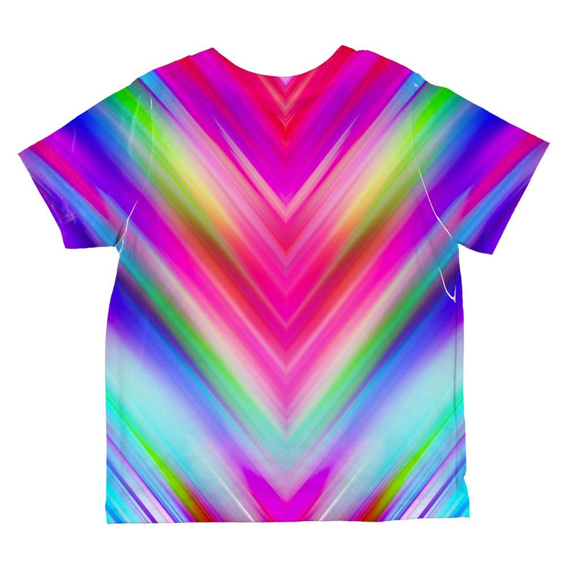 Mirrored Light Beams Pastel Rainbow All Over Toddler T Shirt Toddler T-Shirts Old Glory   