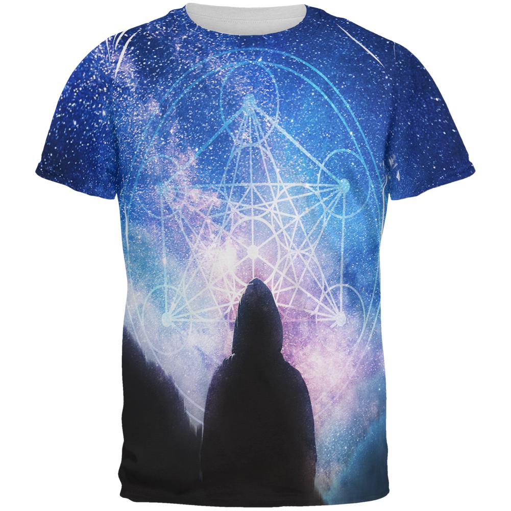 La Fin du Monde Metatron's Cube All Over Mens T Shirt Men's T-Shirts Old Glory 2XL Multi 