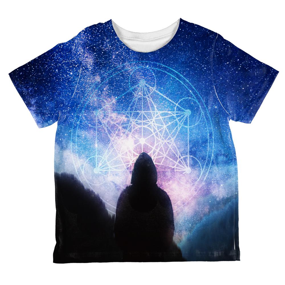 La Fin du Monde Metatron's Cube All Over Toddler T Shirt Toddler T-Shirts Old Glory 2T Multi 