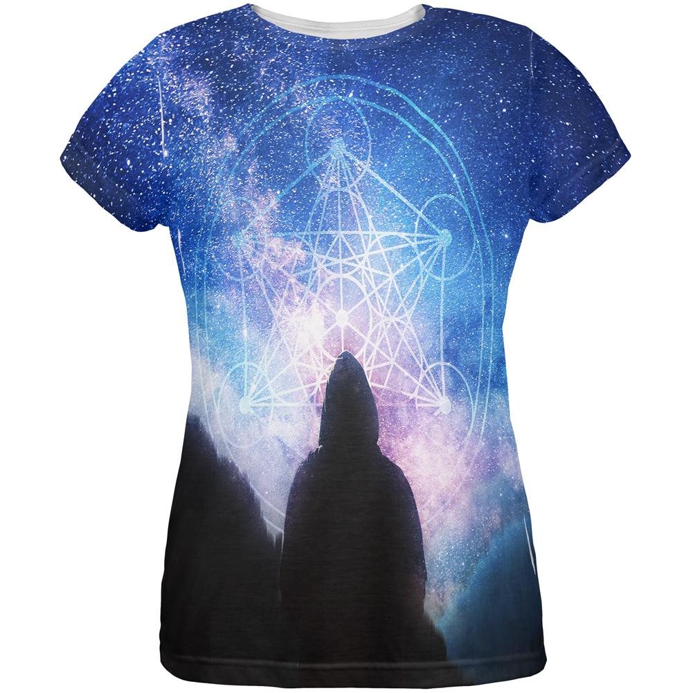 La Fin du Monde Metatron's Cube All Over Womens T Shirt Women's T-Shirts Old Glory 2XL Multi 