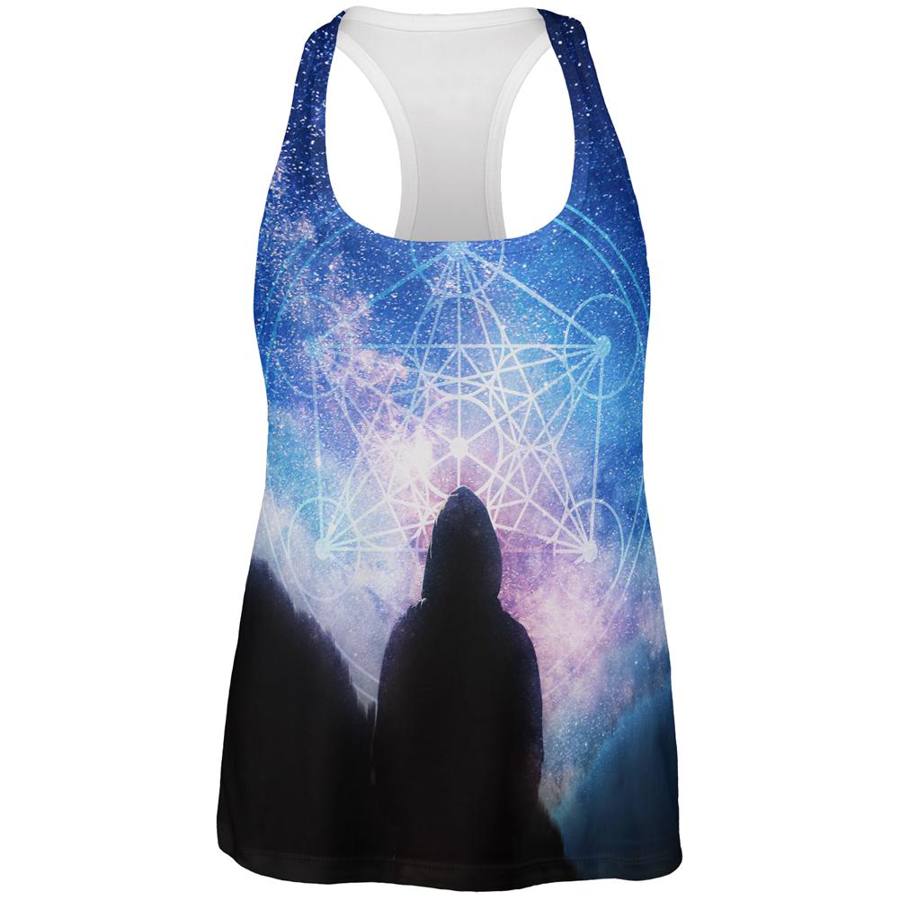 La Fin du Monde Metatron's Cube All Over Womens Work Out Tank Top Women's Tank Tops Old Glory 2XL Multi 