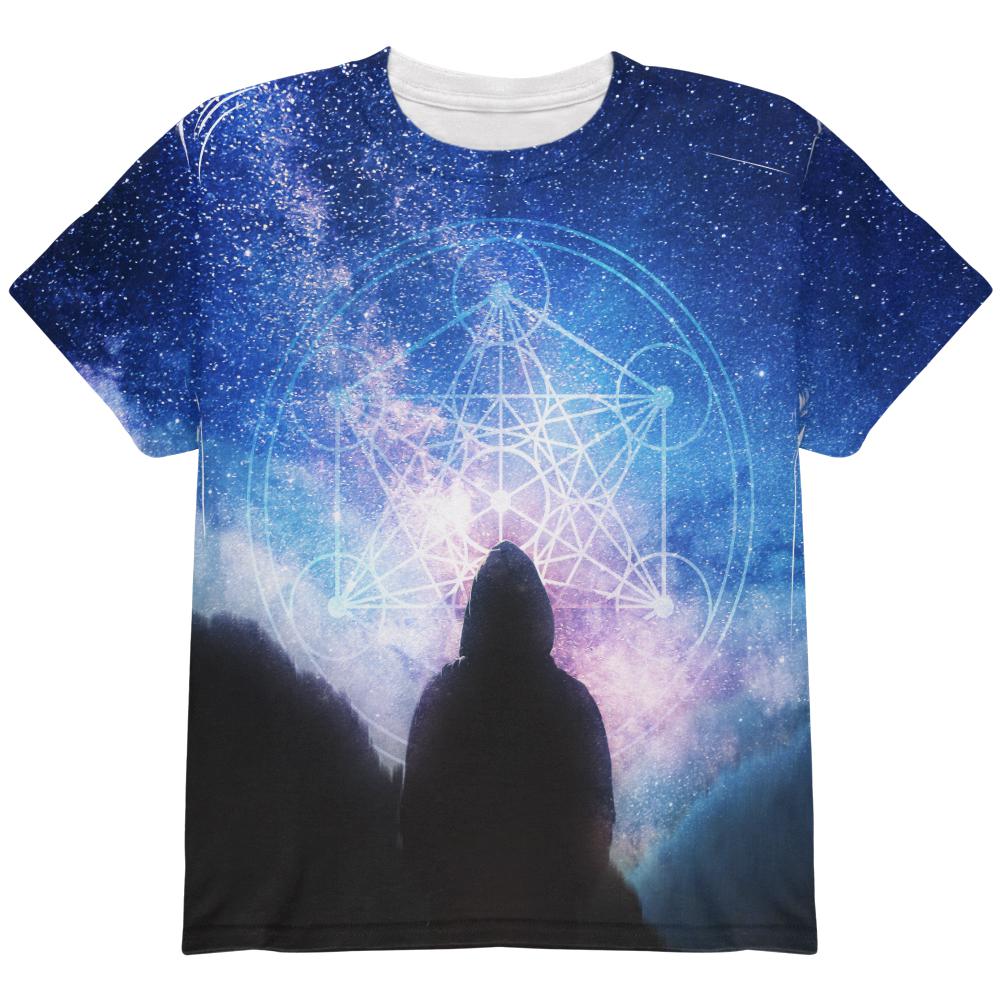 La Fin du Monde Metatron's Cube All Over Youth T Shirt Youth T-Shirts Old Glory LG Multi 