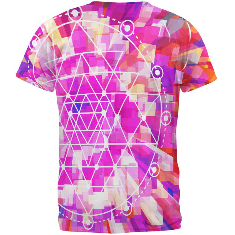 Sri Yantra Sacred Geometry All Over Mens T Shirt Men's T-Shirts Old Glory   