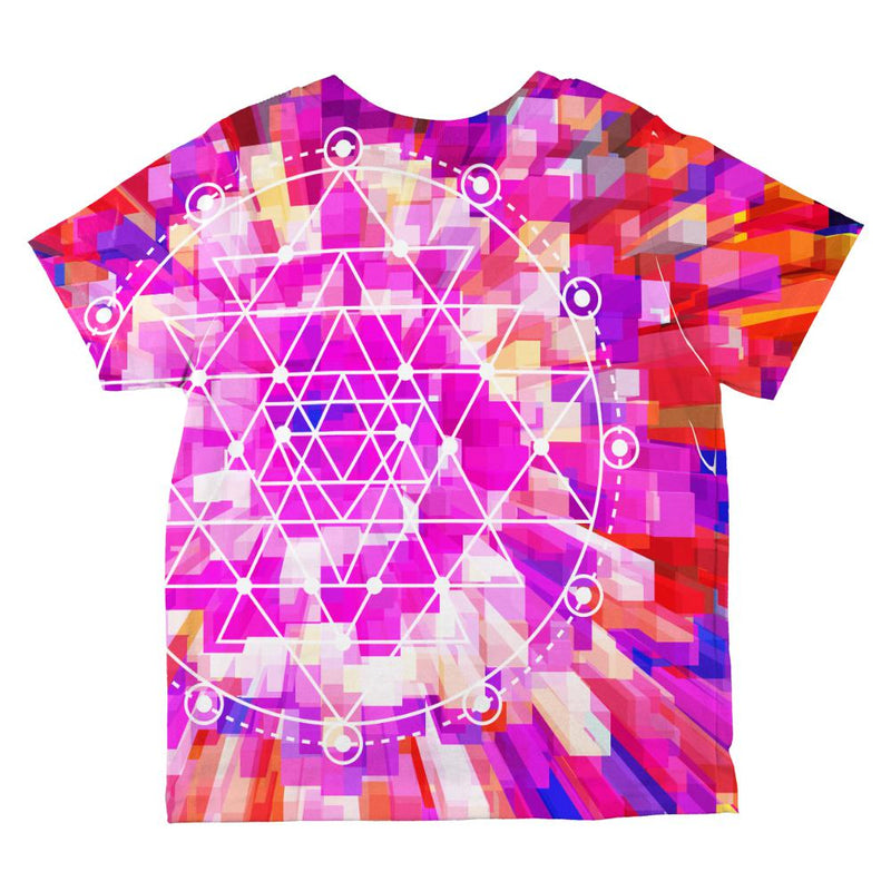 Sri Yantra Sacred Geometry All Over Toddler T Shirt Toddler T-Shirts Old Glory   