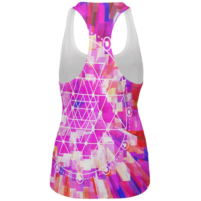 Sri Yantra Sacred Geometry All Over Womens Work Out Tank Top Women's Tank Tops Old Glory   