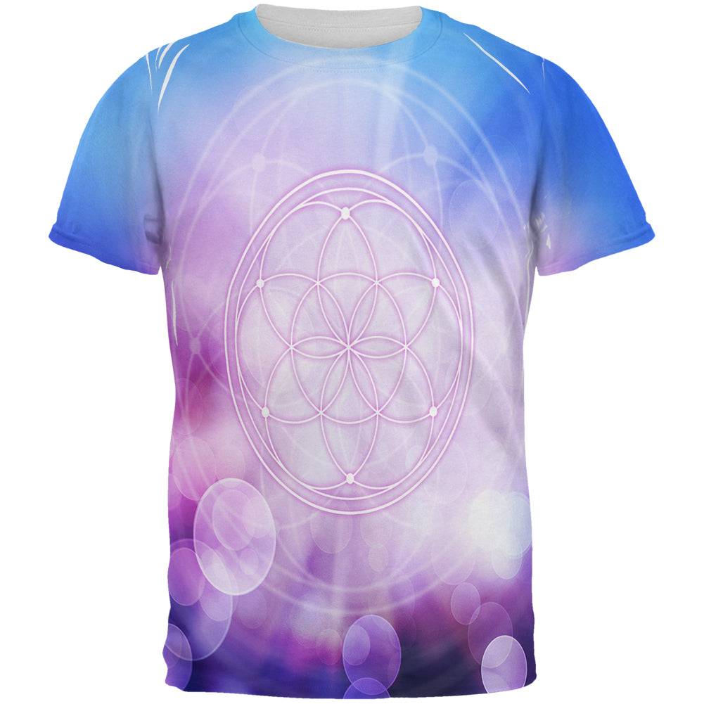 Sacred Geometry Seed of Life All Over Mens T Shirt Men's T-Shirts global 2XL Multi 