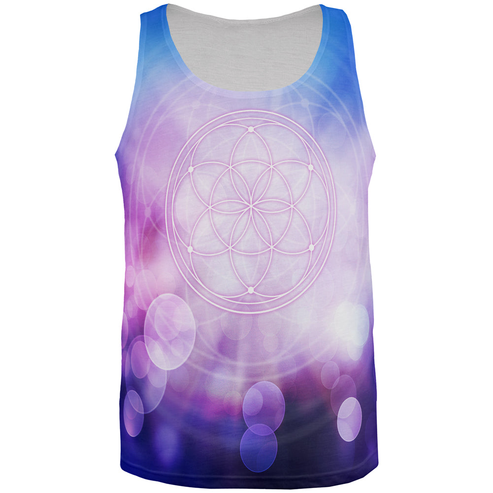 Sacred Geometry Seed of Life All Over Mens Tank Top Men's Tank Tops global 2XL Multi 