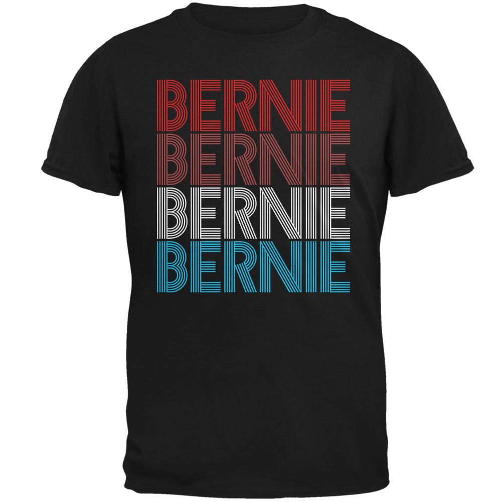 Election 2020 Bernie Sanders Vintage Style USA Mens T Shirt Men's T-Shirts Old Glory 2XL Black 