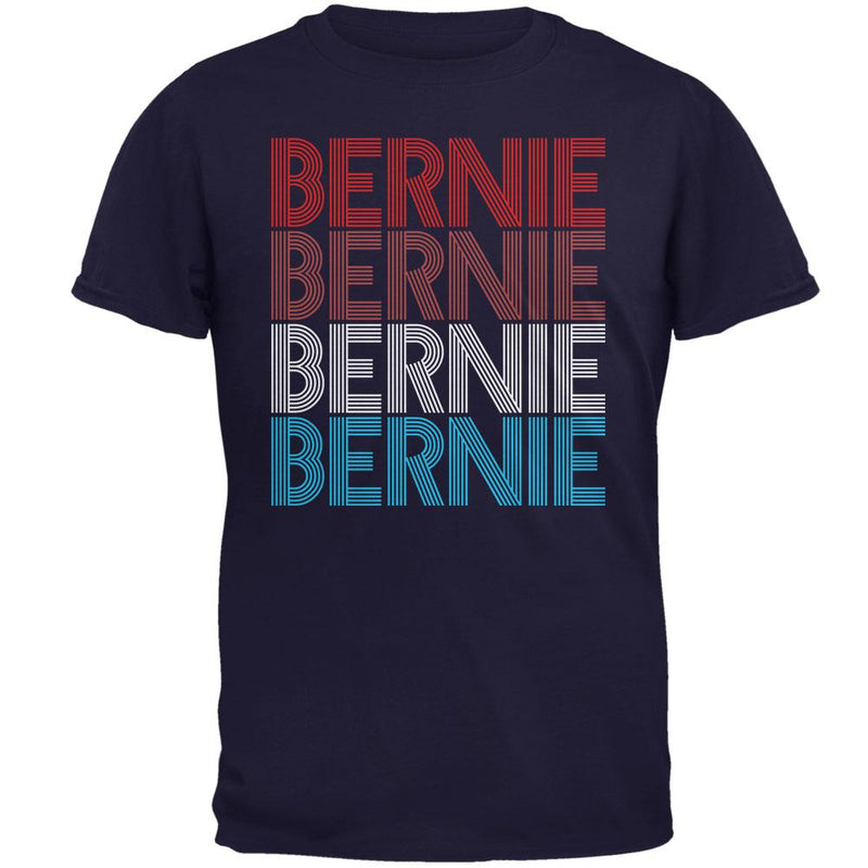 Election 2020 Bernie Sanders Vintage Style USA Mens T Shirt Men's T-Shirts Old Glory 2XL Navy 