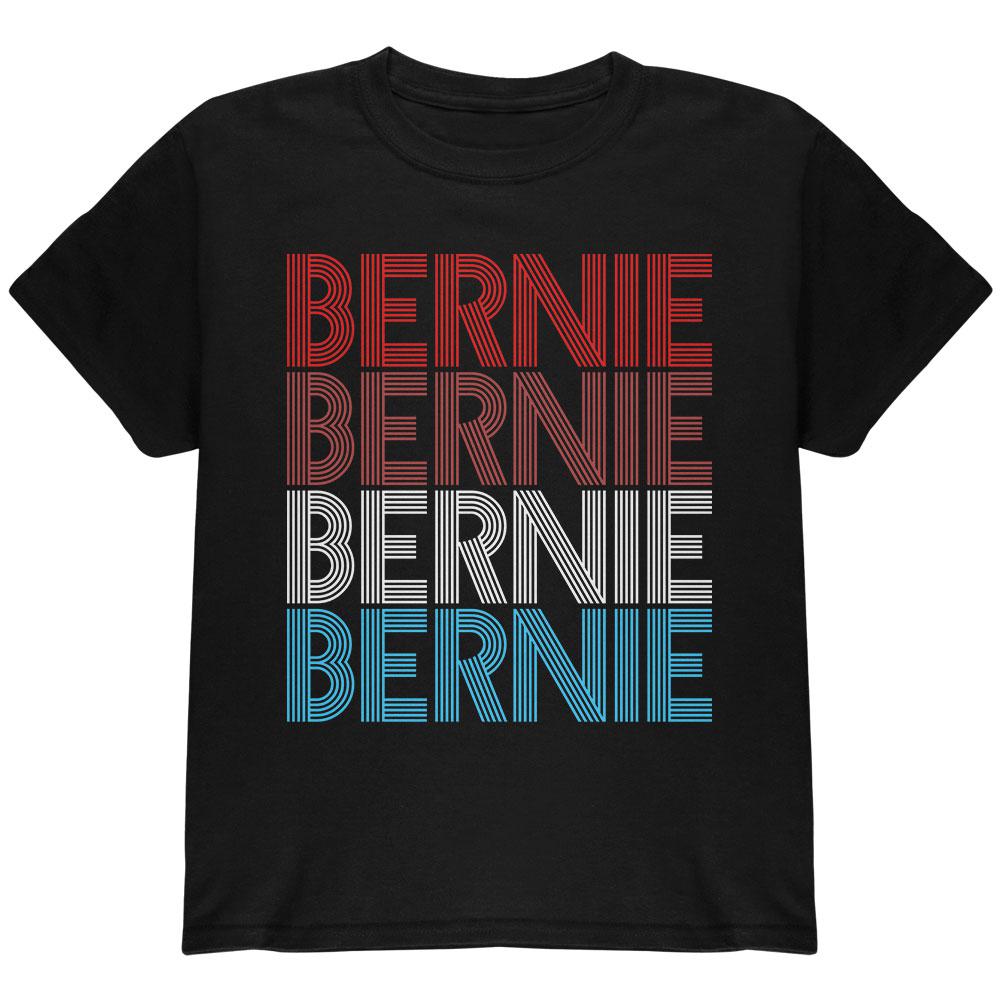 Election 2020 Bernie Sanders Vintage Style USA Youth T Shirt Youth T-Shirts Old Glory LG Black 