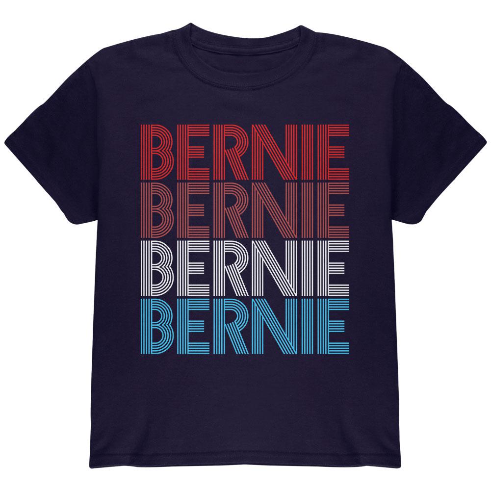 Election 2020 Bernie Sanders Vintage Style USA Youth T Shirt Youth T-Shirts Old Glory LG Navy 