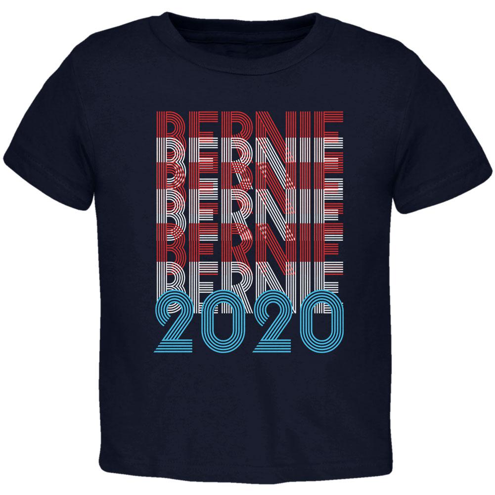 Election 2020 Bernie Sanders Vintage Style Overlap Toddler T Shirt Toddler T-Shirts Old Glory 2T Navy 