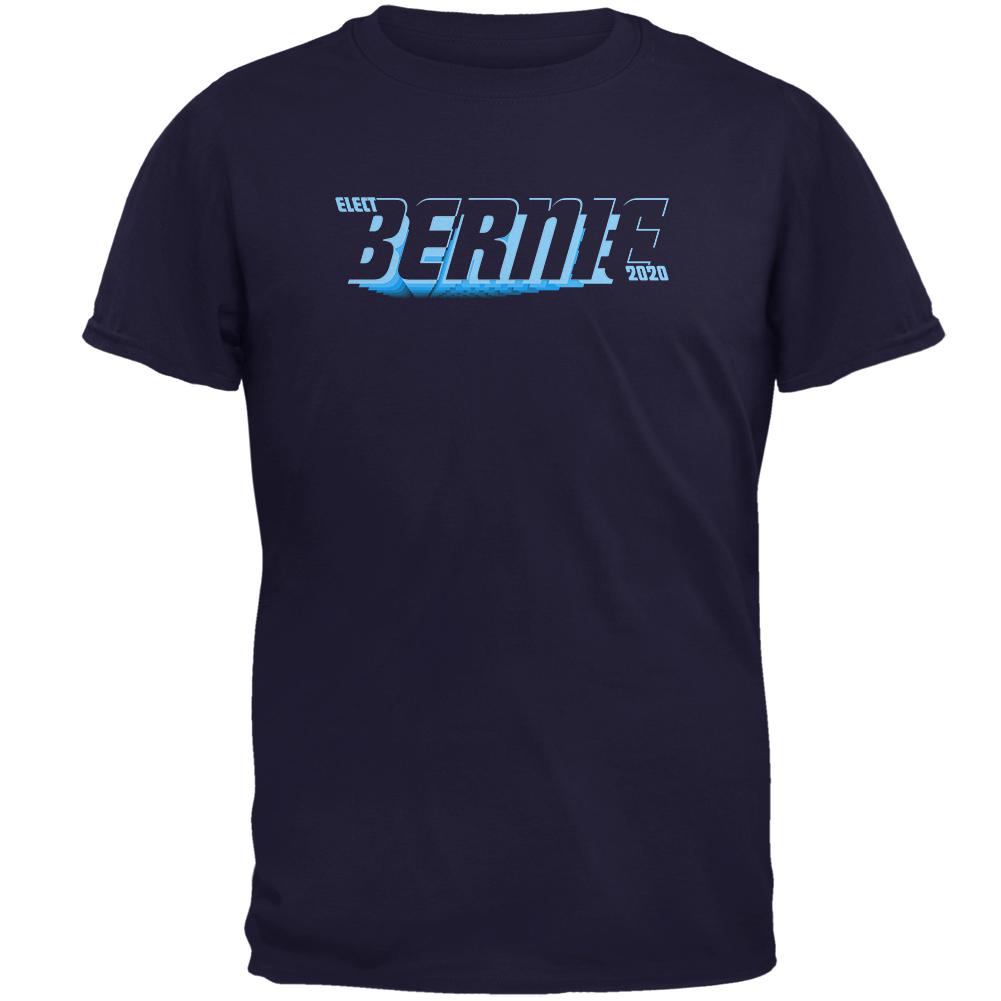 Election 2020 Bernie Sanders Zoom Mens T Shirt Men's T-Shirts Old Glory 2XL Navy 