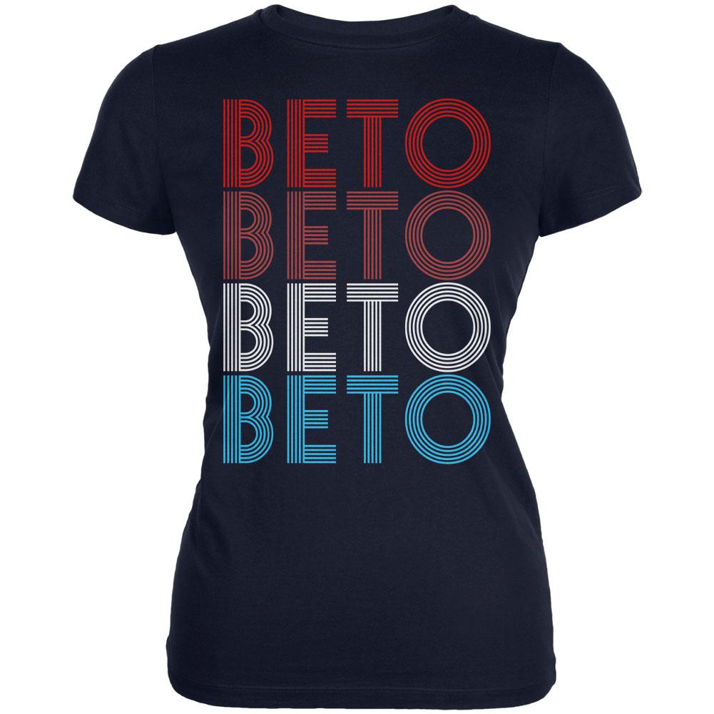 Election 2020 Beto O'Rourke Vintage Style Juniors Soft T Shirt Juniors T-Shirts Old Glory 2XL Navy 