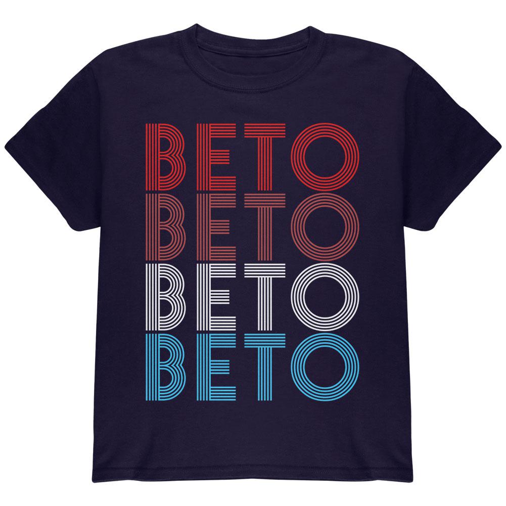 Election 2020 Beto O'Rourke Vintage Style Youth T Shirt Youth T-Shirts Old Glory LG Navy 