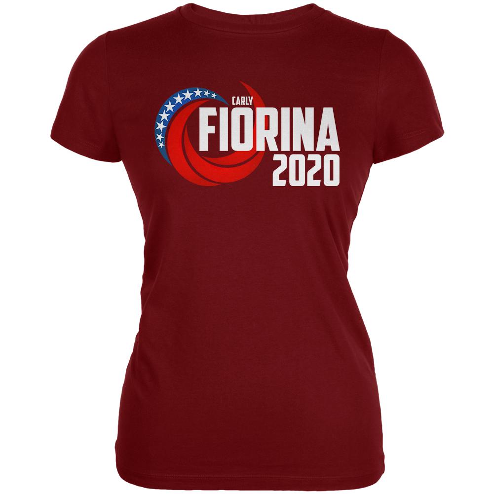 Election 2020 Carly Fiorina for President Juniors Soft T Shirt Juniors T-Shirts Old Glory LG Red 