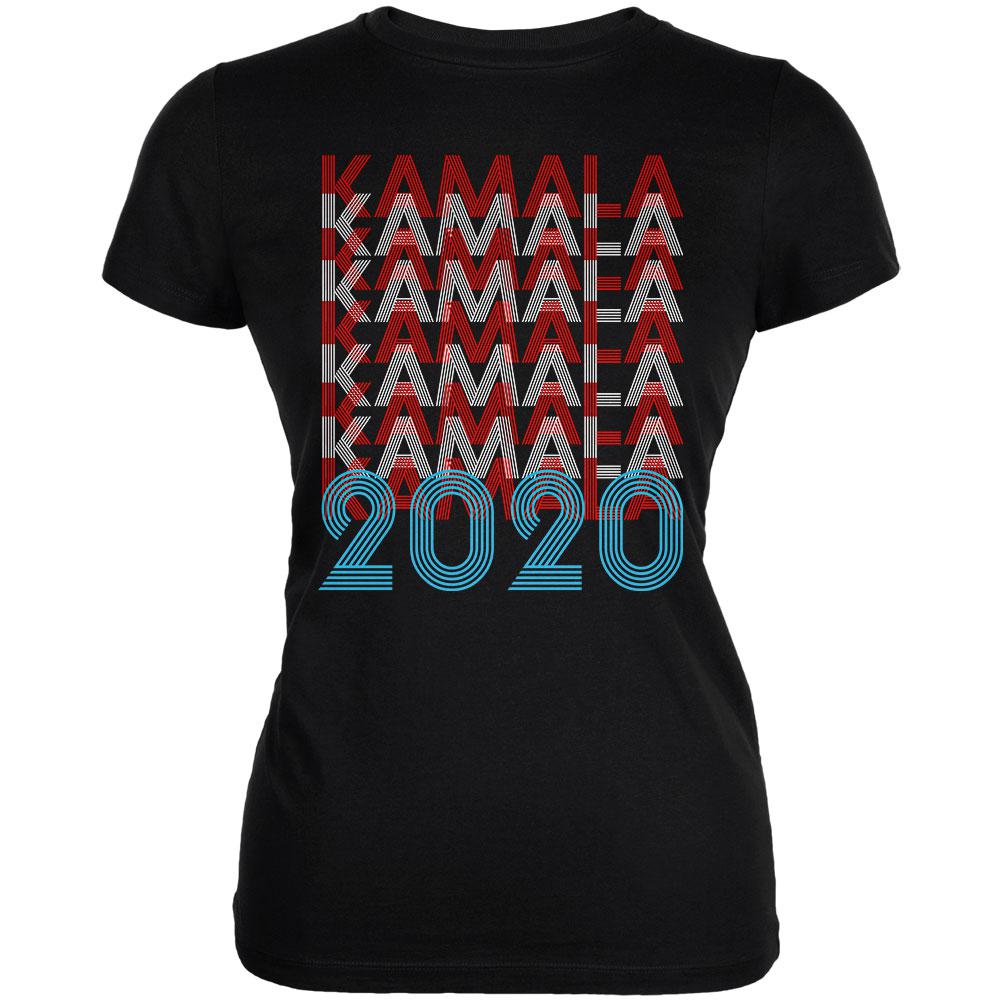 Election 2020 Kamala Harris President Vintage Style Juniors Soft T Shirt Juniors T-Shirts Old Glory 2XL Black 