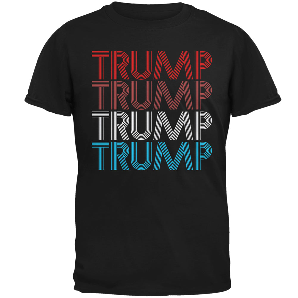 Election 2020 President Trump Vintage Style Mens T Shirt Men's T-Shirts Old Glory 2XL Black 