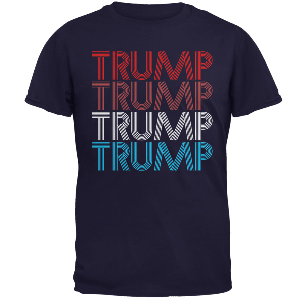 Election 2020 President Trump Vintage Style Mens T Shirt Men's T-Shirts Old Glory 2XL Navy 