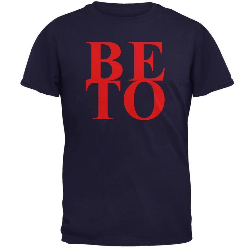 Election 2020 President Beto O'Rourke Stacked Mens T Shirt Men's T-Shirts Old Glory 2XL Navy 