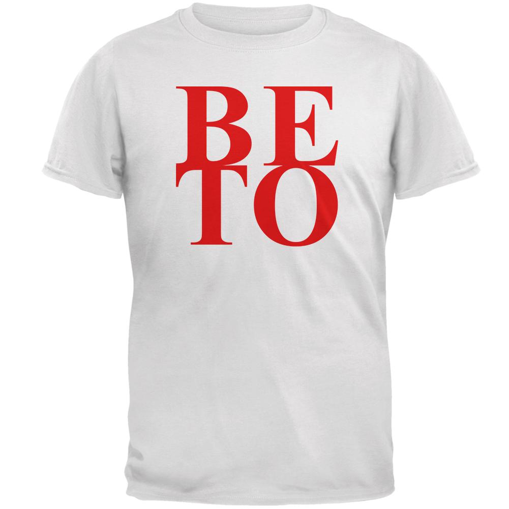 Election 2020 President Beto O'Rourke Stacked Mens T Shirt Men's T-Shirts Old Glory 2XL White 