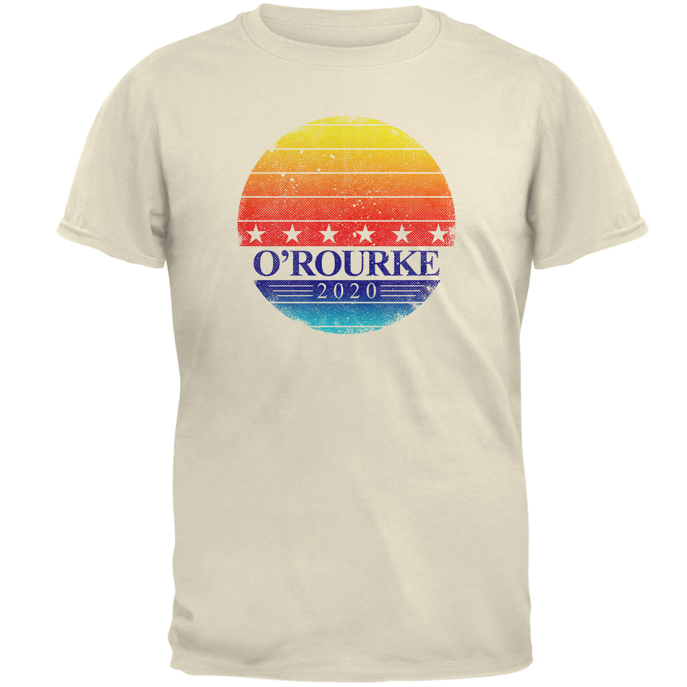 Election 2020 Beto O'Rourke Retro Texas Sunrise Mens T Shirt Men's T-Shirts Old Glory 2XL Natural 