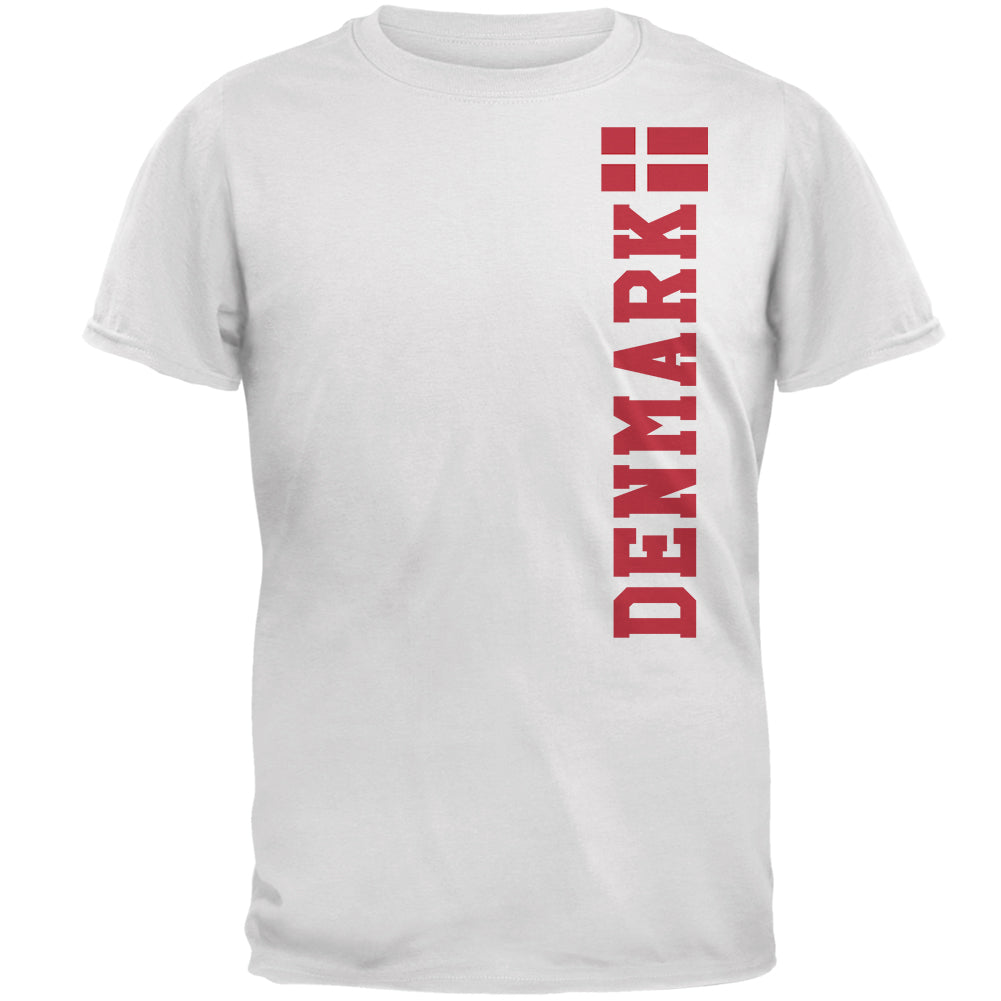 World Cup Denmark Mens T Shirt Men's T-Shirts Old Glory 2XL White 