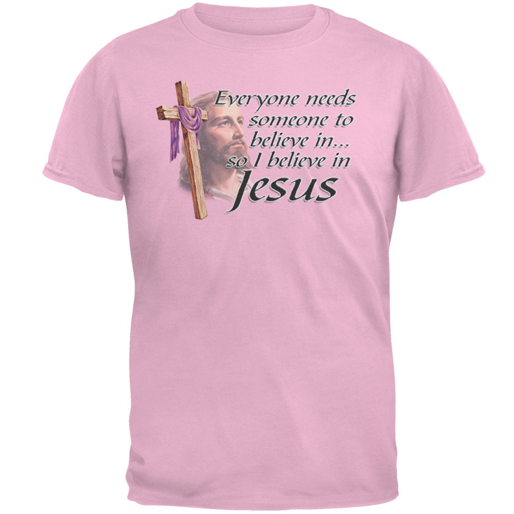 Everyone Needs Someone To Believe In Mens T Shirt Men's T-Shirts Old Glory 2XL Light Pink 