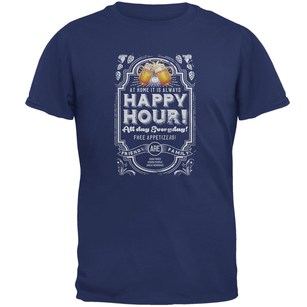 Happy Hour All Day Everyday Mens T Shirt Men's T-Shirts global 2XL Metro Blue 