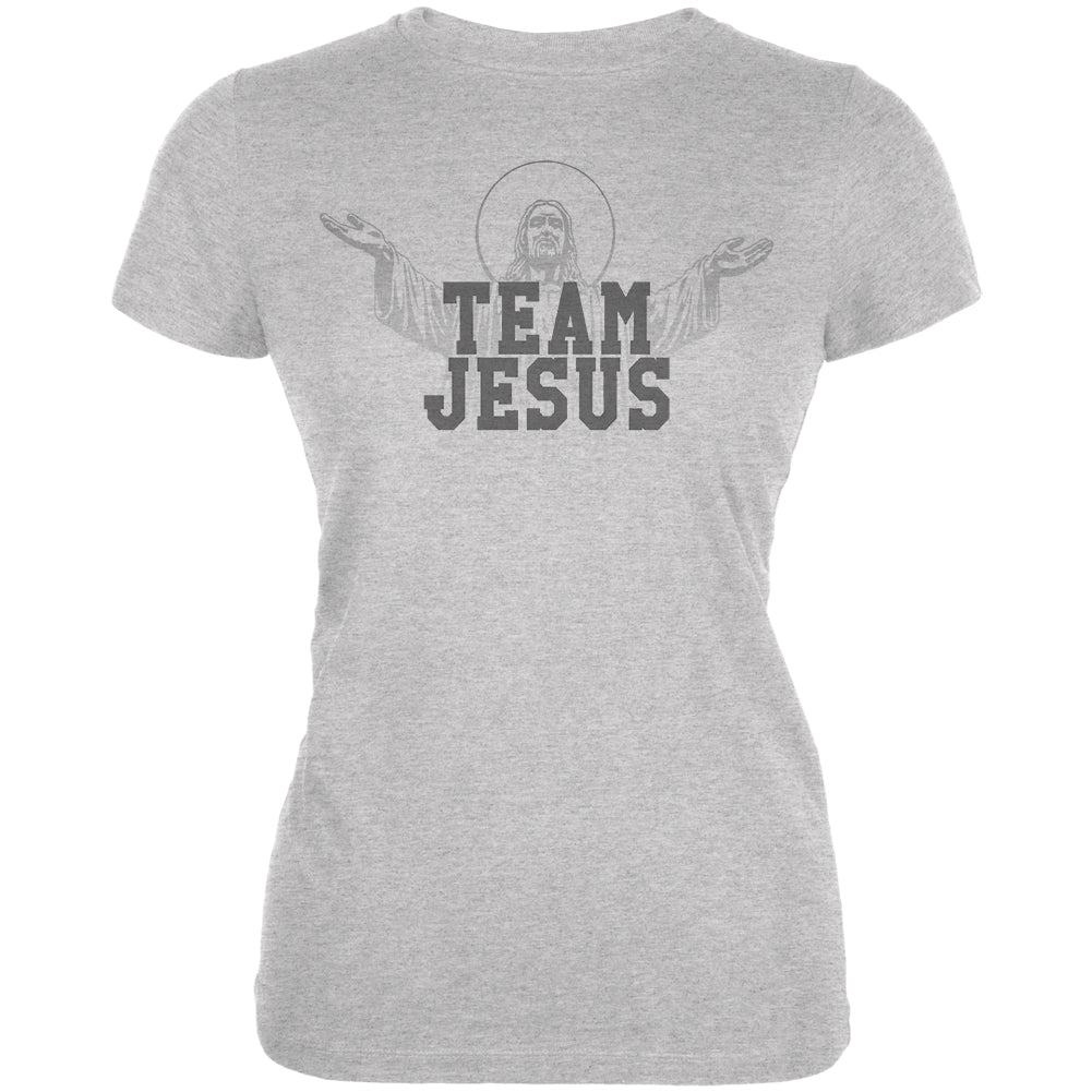 Team Jesus Juniors Soft T Shirt Juniors T-Shirts Old Glory 2XL Heather 