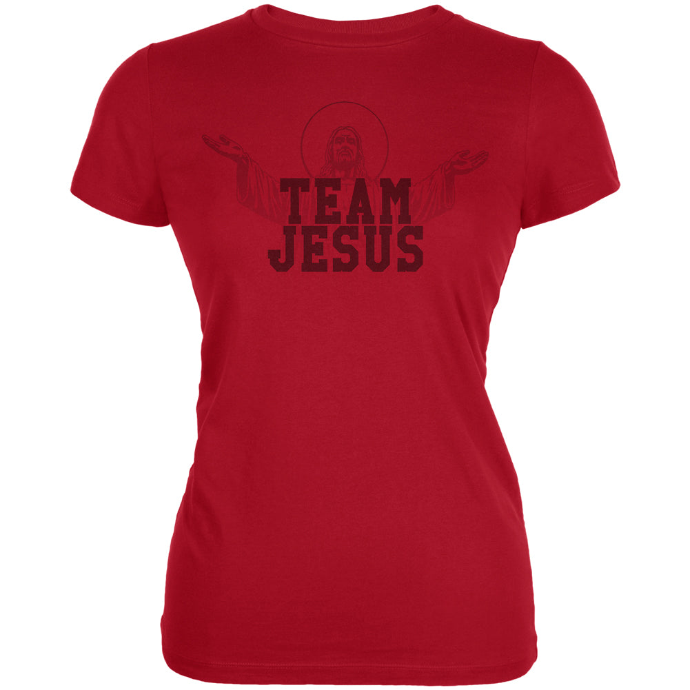 Team Jesus Juniors Soft T Shirt Juniors T-Shirts Old Glory 2XL Red 