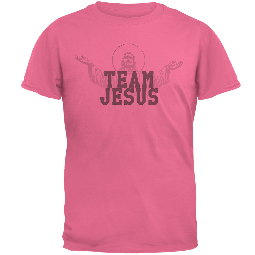 Team Jesus Mens T Shirt Men's T-Shirts Old Glory 2XL Azalea 