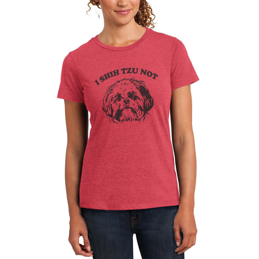 I Shih Tzu Not Womens Soft Heather T Shirt Women's T-Shirts Old Glory 2XL Watermelon 