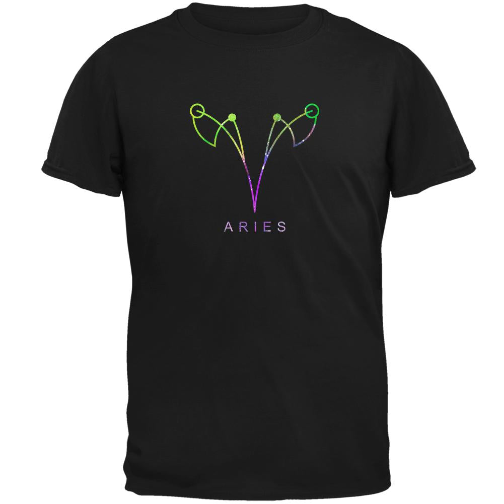 Sacred Zodiac Aries Mens T Shirt Men's T-Shirts Old Glory 2XL Black 