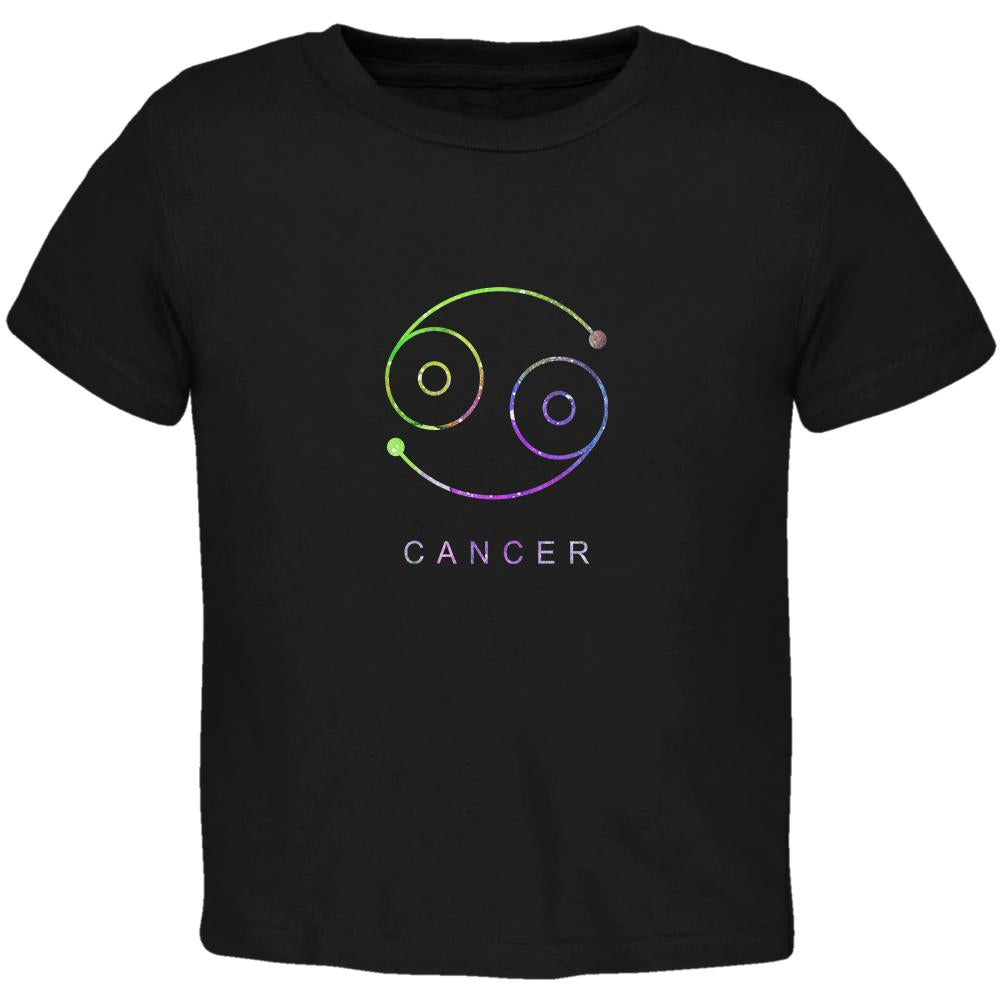 Sacred Zodiac Cancer Toddler T Shirt Toddler T-Shirts Old Glory 2T Black 