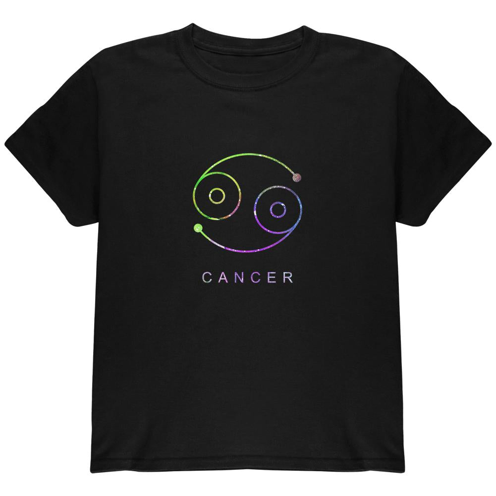 Sacred Zodiac Cancer Youth T Shirt Youth T-Shirts Old Glory LG Black 