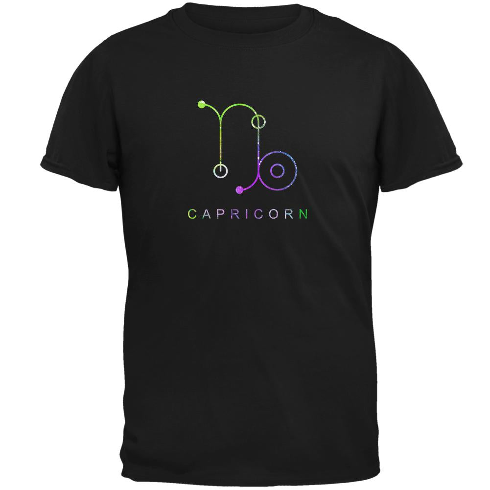 Sacred Zodiac Capricorn Mens T Shirt Men's T-Shirts Old Glory 2XL Black 