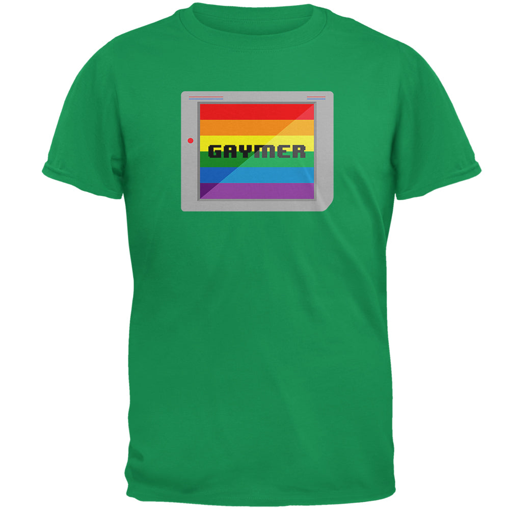 LGBT Halloween Handheld Gamer Gaymer Costume Mens T Shirt Men's T-Shirts LGBT 2XL Irish Green 