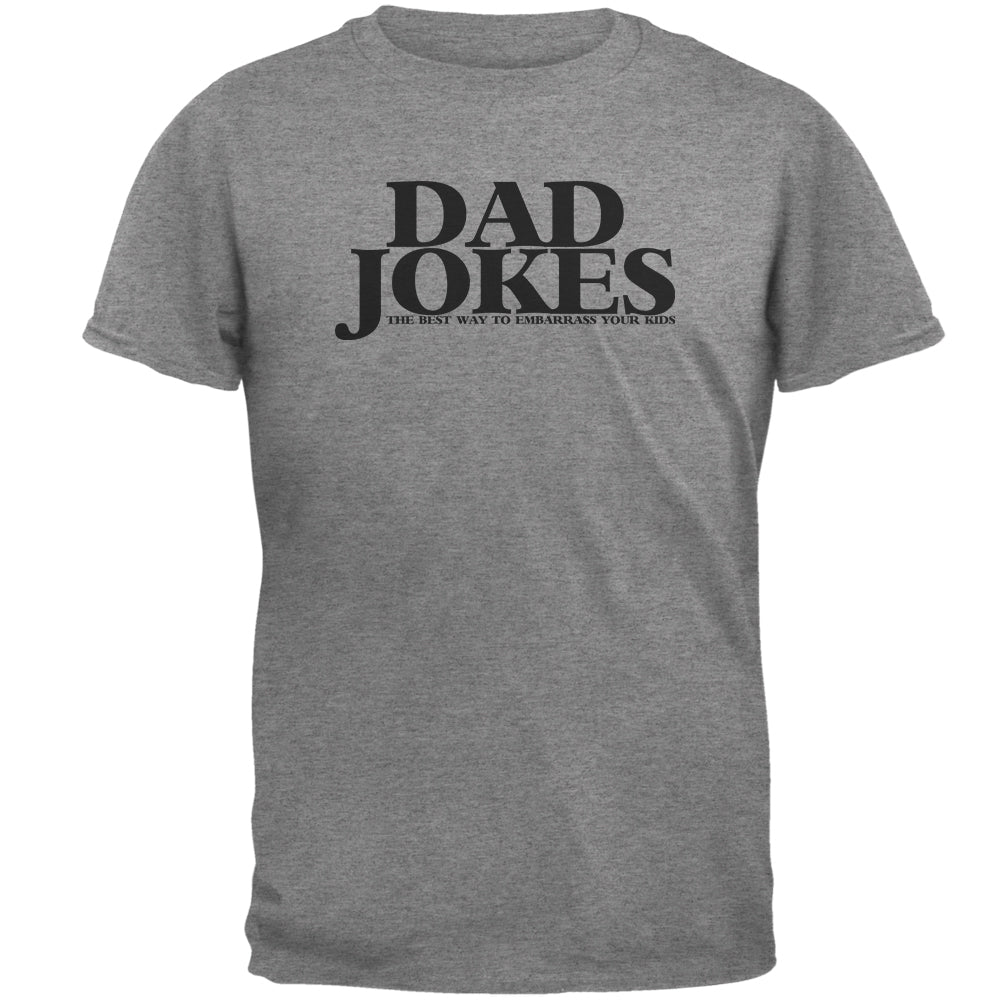 Father's Day Dad Jokes Embarrass Your Kids Mens T Shirt Men's T-Shirts Father's Day LG Graphite 